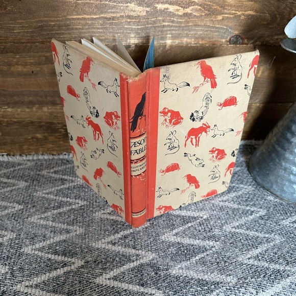 1947 Children's Book Aesop's Fables, Fritz Kredel, Published Grosset & Dunlap - Picture 6 of 16